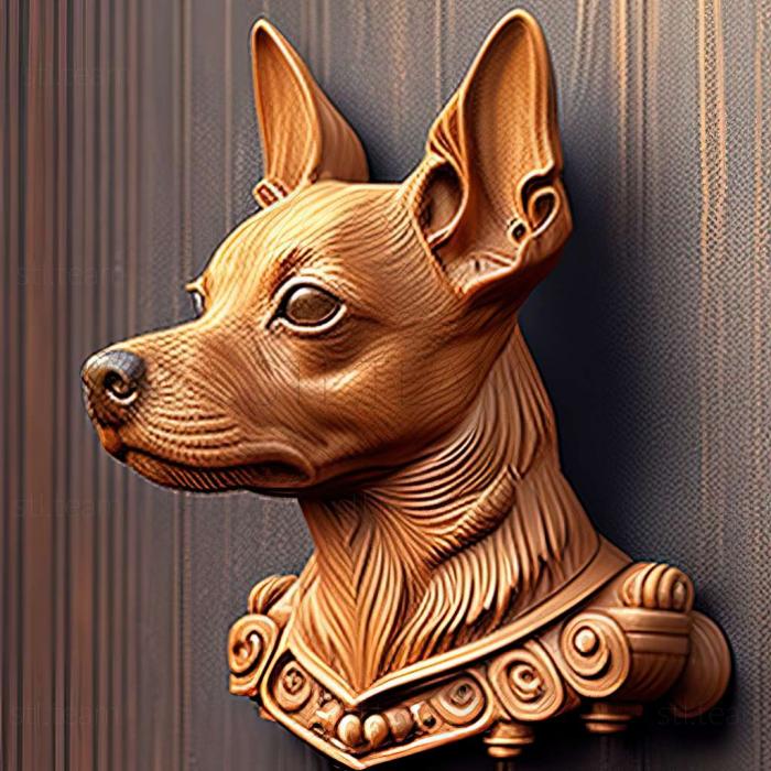 3D модель Собака карликовий пінчер (STL)